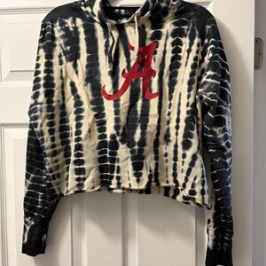 Tie-Dye Alabama Cropped Hoodie